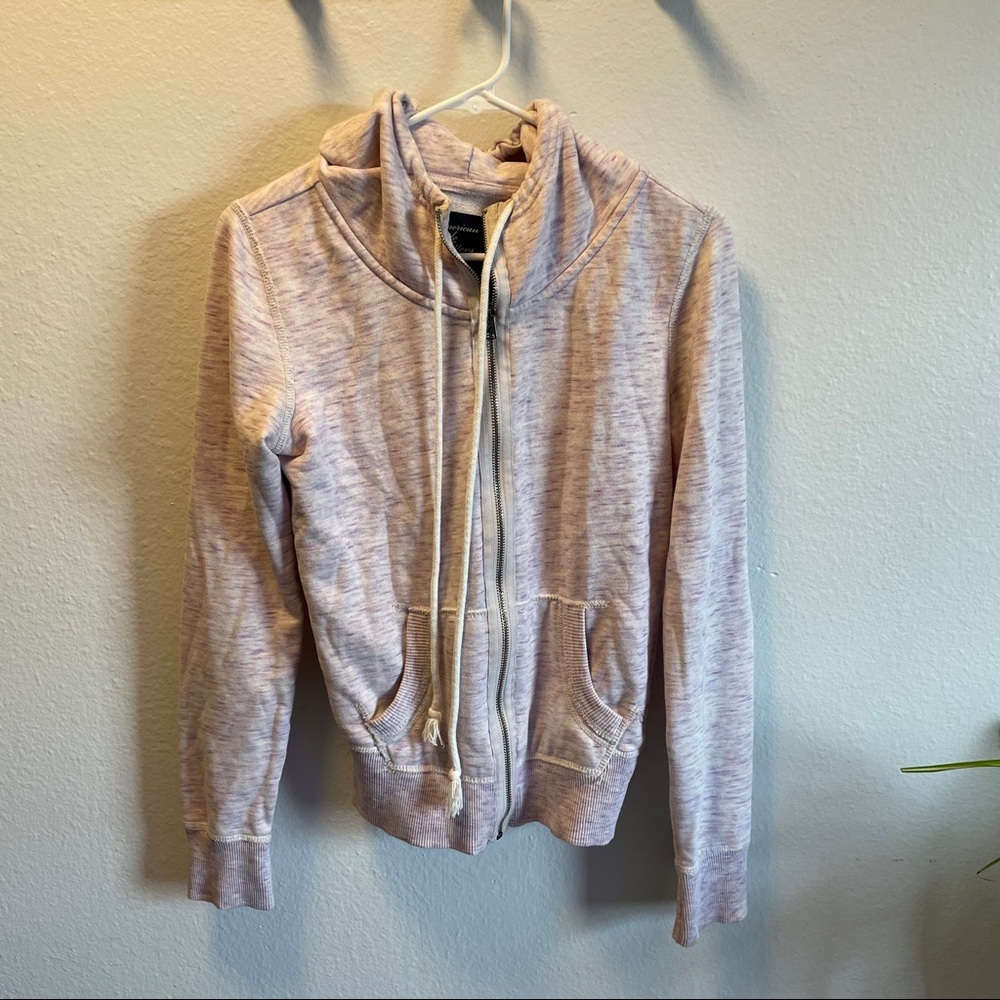 American eagle light pink zip